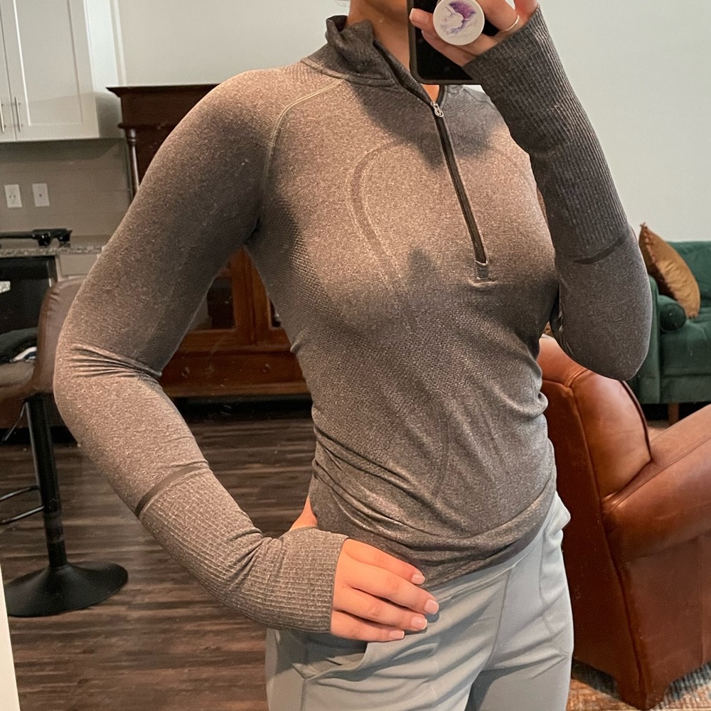 Grey Lululemon Quarter zip